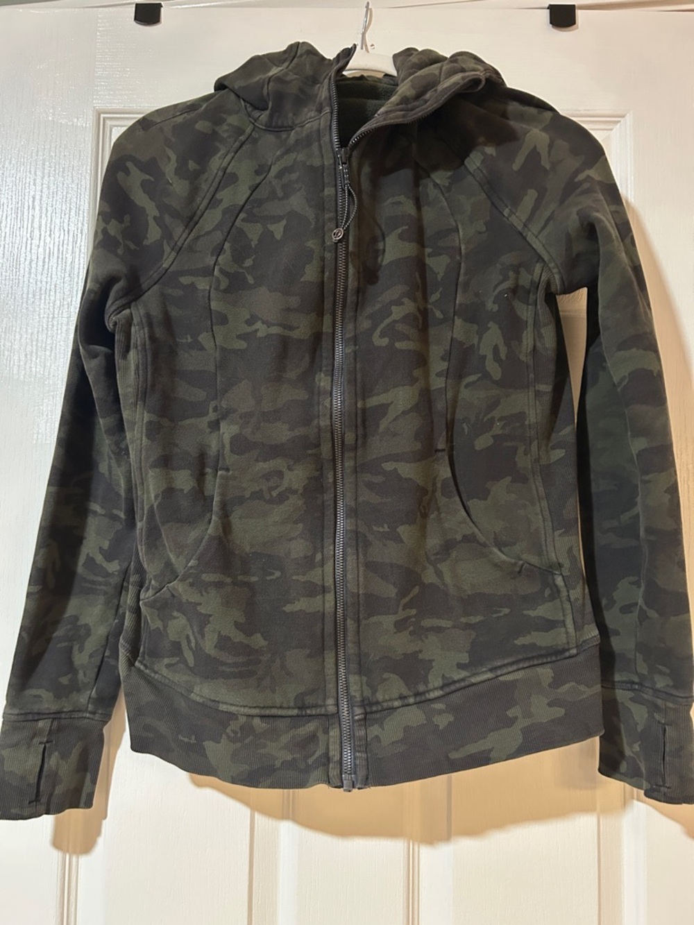 Lululemon Camo Zip Hoodie Jacket - Green Camouflage *RARE*